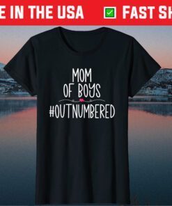 Mom Of Boys #Outnumbered Classic T-Shirt