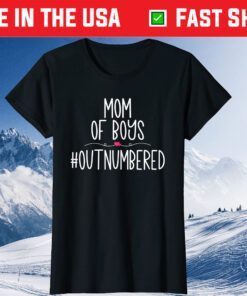 Mom Of Boys #Outnumbered Classic T-Shirt