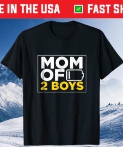 Mom of 2 Boys Shirt Mothers Day Us 2021 T-Shirt