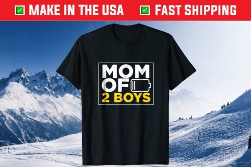 Mom of 2 Boys Shirt Mothers Day Us 2021 T-Shirt