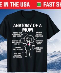 Mother's Day Mother Anatomy of a Mom Gift T-Shirt