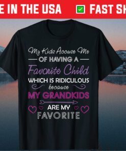 My Grandkids Are My Favorite Grandma Mother's Day Classic T-Shirt