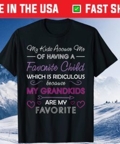 My Grandkids Are My Favorite Grandma Mother's Day Classic T-Shirt