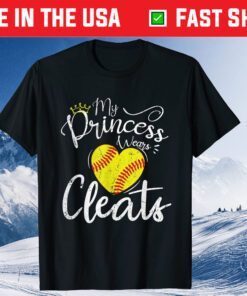 My Princess Wears Cleats Baseball Softball Mothers Mom Us 2021 T-Shirt