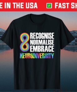 Novelty Neurodiversity Rainbow Infinity Autism Awareness Classic T-Shirt