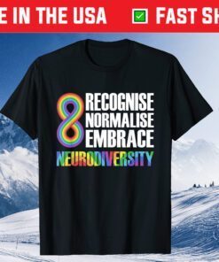 Novelty Neurodiversity Rainbow Infinity Autism Awareness Classic T-Shirt