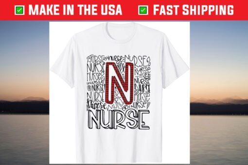 Nurse Hearting Love Nursing Day T-Shirt