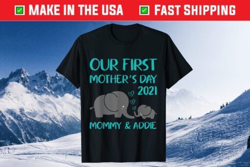 Our First Mother's Day Outfit for Mom & Baby Matching Set Gift T-Shirt