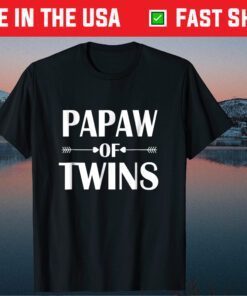 Papaw Of Twins Father's Day Gift T-Shirt