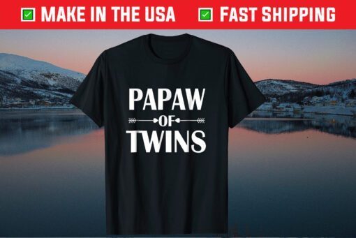 Papaw Of Twins Father's Day Gift T-Shirt