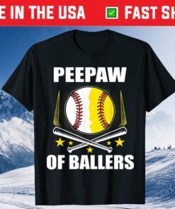 Peepaw Baseball Softball Of Ball Father's Mother's Day Gift T-Shirt