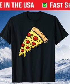 Piazza Slice Heart Pizza Lover Classic T-Shirt