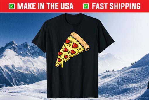 Piazza Slice Heart Pizza Lover Classic T-Shirt