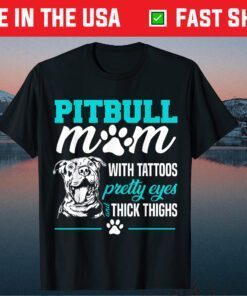 Pitbull Mom Tattoos Dog Lover Mother's Day Classic T-Shirt