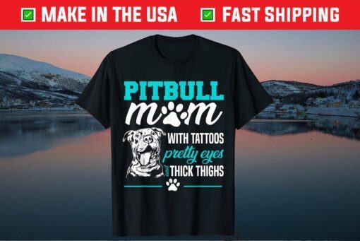 Pitbull Mom Tattoos Dog Lover Mother's Day Classic T-Shirt