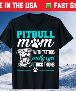 Pitbull Mom Tattoos Dog Lover Mother's Day Classic T-Shirt