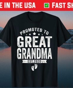 Promoted To Great Grandma est 2020 Classic T-Shirt