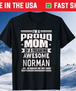 Proud Mom of a Awesome Norman Mother Son Name Classic T-Shirt