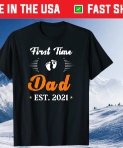 Proud New Dad-Baby Feet Daddy Tee-Proud First Time Dad 2021 Classic T-Shirt