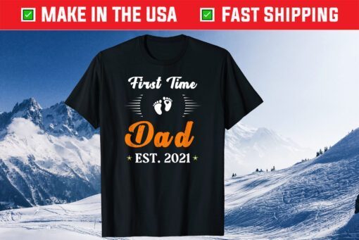 Proud New Dad-Baby Feet Daddy Tee-Proud First Time Dad 2021 Classic T-Shirt