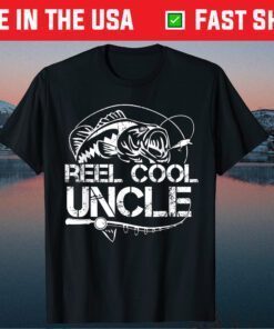 Reel Cool Uncle Fishing Daddy Fathers Day Dad Classic T-Shirt