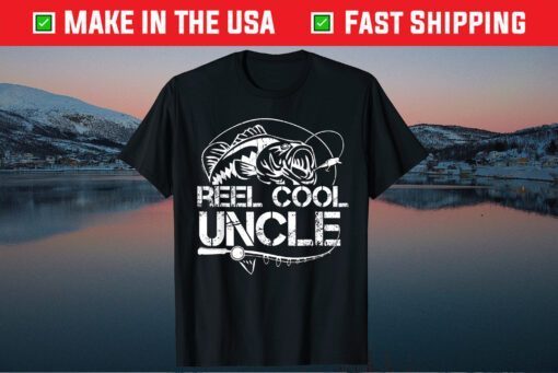 Reel Cool Uncle Fishing Daddy Fathers Day Dad Classic T-Shirt