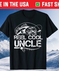 Reel Cool Uncle Fishing Daddy Fathers Day Dad Classic T-Shirt