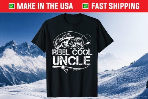 Reel Cool Uncle Fishing Daddy Fathers Day Dad Classic T-Shirt