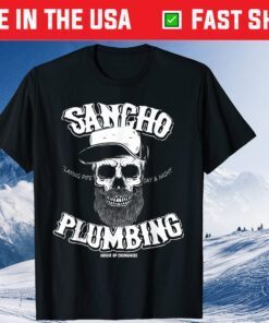 Sancho Laying Pipe Day And Night Plumbing Classic T-Shirt