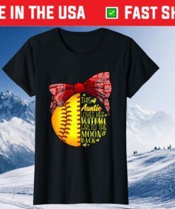 Softball Gift Auntie Pitcher Catcher Girls Lovers Classic T-Shirt