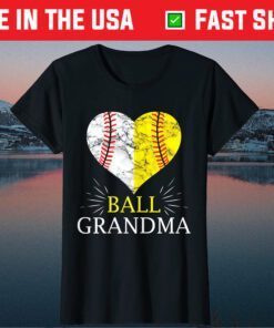 Softball Grandma Baseball Mama Catcher Saying Gift T-Shirt