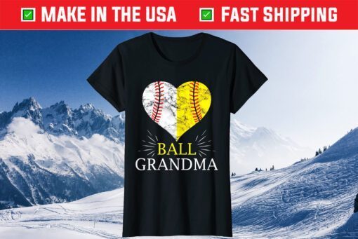 Softball Grandma Baseball Mama Catcher Saying Gift T-Shirt