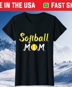 Softball Momma Baseball Sport Mothers Day Quote Classic T-Shirt
