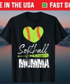 Softball Momma Catcher Pitcher Mothers Day Classic T-Shirt
