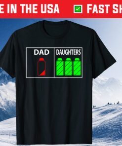 Triplet Dad of Three Daughters Unisex T-Shirt