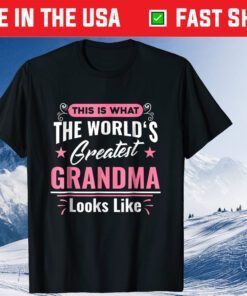 What World's Greatest Grandma Looks Like Mothers Day Classic T-Shirt