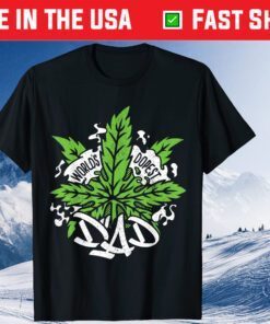 World's Dopest Dad Cannabis Leaf Weed Father Day Classic T-Shirt