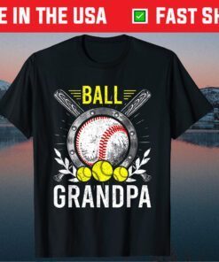 Ball Grandpa Baseball Lover Grandpa Father's Day Classic T-Shirt