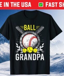 Ball Grandpa Baseball Lover Grandpa Father's Day Classic T-Shirt