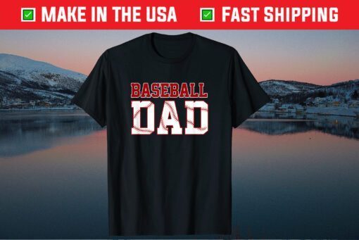 Baseball Dad Fathers Day Daddy Papa Classic T-Shirt