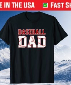 Baseball Dad Fathers Day Daddy Papa Classic T-Shirt