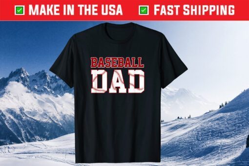 Baseball Dad Fathers Day Daddy Papa Classic T-Shirt