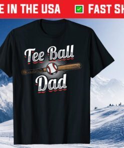 Baseball Tee Ball Dad Fathers Day T-Ball Classic T-Shirt