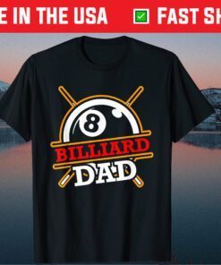 Billard Dad Biliard Snooker Pool Fathers Day Classic T-Shirt