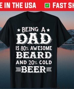 Dad Beer and Awesome Beard Father's Day Classic T-Shirt