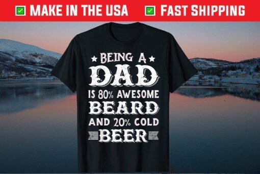 Dad Beer and Awesome Beard Father's Day Classic T-Shirt