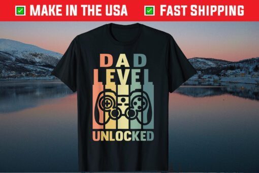 Dad Level Unlocked Gaming Daddy To Be Soon To Be Father Classic T-Shirt