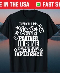 Dad Partner In Crime Father Gifts from Daughter and Son Classic T-Shirt