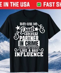 Dad Partner In Crime Father Gifts from Daughter and Son Classic T-Shirt