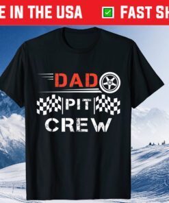 Dad Pit Crew Kart Racer Daddy Racing Classic T-Shirt